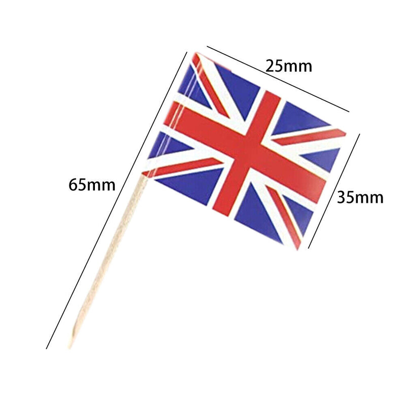 #A Wooden Toothpicks Fruit Sticks Disposable Paper National Flag Food Insert