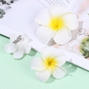Girl Hair Accessories Beach Seaside White Plumeria Hairpin Hair Clip Flower