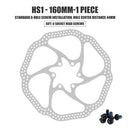 HS1 160mm Mountain Bike Disc Brake Rotor 6-Bolt MTB Brake Disc Bicycle Parts