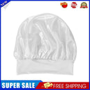 Women Night Sleep Hair Cap Satin Adjustable Curly Hair Styling Hat (White)
