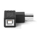 USB 2.0 Type B Male to Female Adapter Right Angled for Printer (Left)
