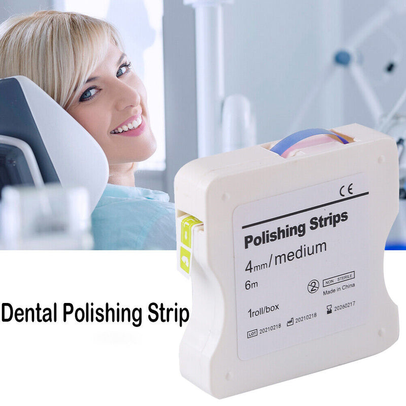 4mm Dental Polishing Strip Roll Kit Teeth Whitening Interdental Grinding Strips