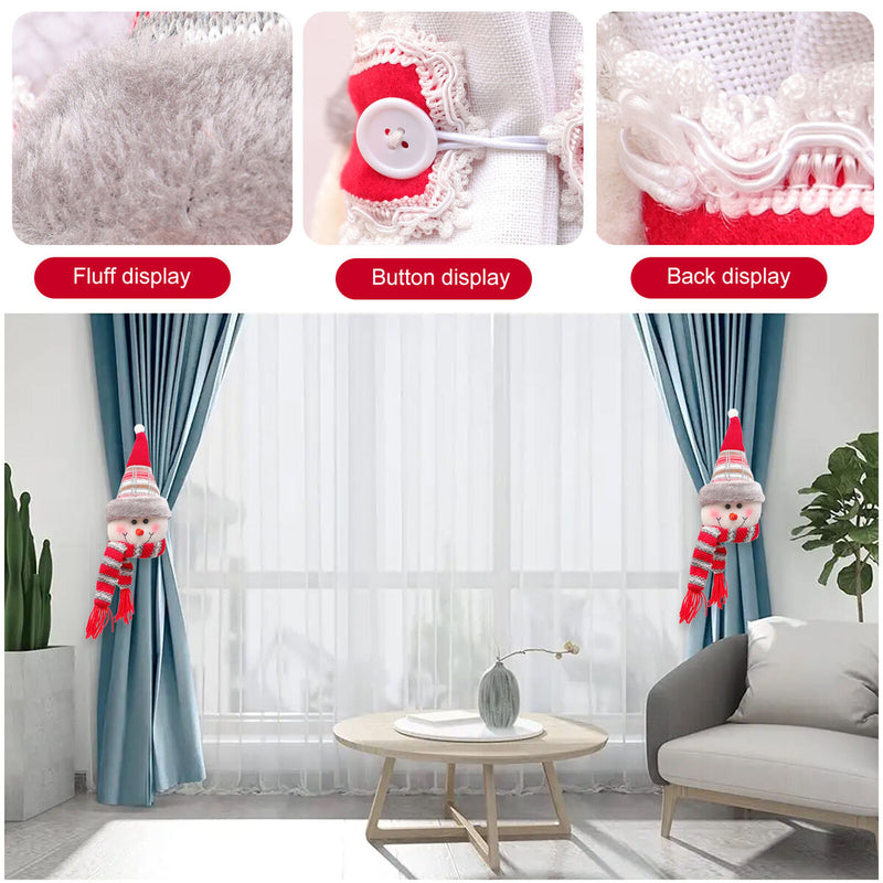 Creative Christmas Rubber Band Curtain Buckle for Home Living Room Bedroom Decor