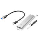 USB 3.1 Type-C M.2 NVMe SSD Enclosure Aluminum Alloy M-Key PCI-E Mobile Case Box