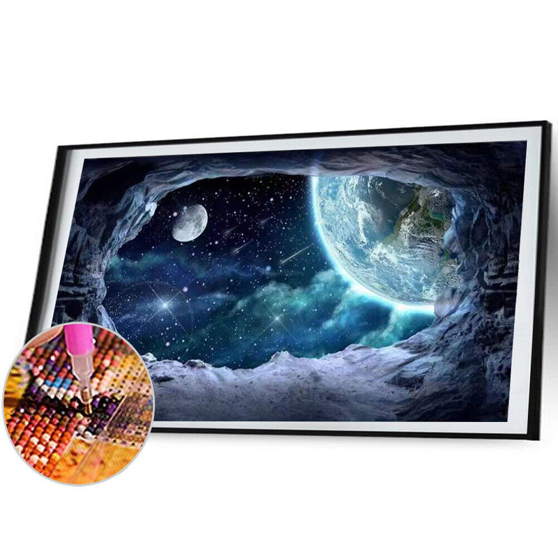 5D Kit Rhinestone Pictures DIY Cosmic Planet Full Round Drill Diamond Paint