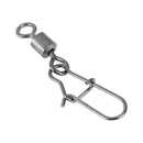 JUNERAIN 50 Piece Fishing Plug Pin Swirl Metal Snaps Fishing Hook Bait Set, Men