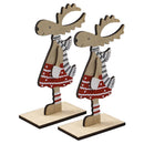 Decor Gift Home Desktop Decoration Chrismtas Wood Ornament Deer Table Craft