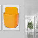 Wall Mounted Organizer Storage Box TV Remote Control Phone Holder (Yellow) Newly