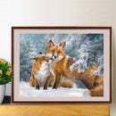 Snow Fox Diamond Painting Full Round Drill Home Decoration for Bedroom