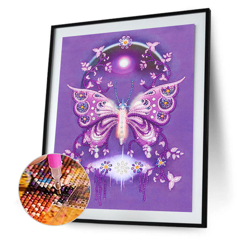 DIY Part Drill Special-Shaped Diamond Painting Mosaic (PQ013 Butterfly)