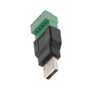 USB 2.0 Type A  to 5P Screw Shield Terminal Plug Male/Female Connector