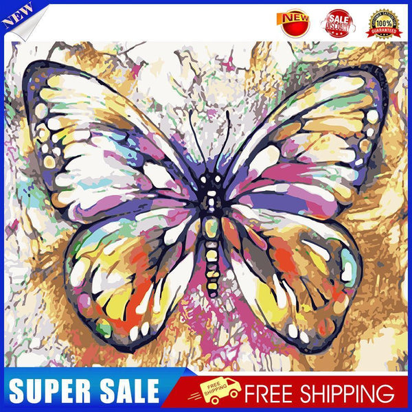 40x50cm Wall Art Butterfly Picture Paint On Canvas DIY Digital Oil Painting