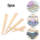 Crafts Tapestry Wooden Darning Big Eye Needle Needlework Yarn Knitting Sewing