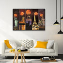 #A World Famous Places Full Cross Stitch 14CT Cotton Thread Printed Embroidery K