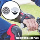 2pcs Aluminum Handlebar End Caps Plugs for MTB Road Folding Bike (Grey 2)