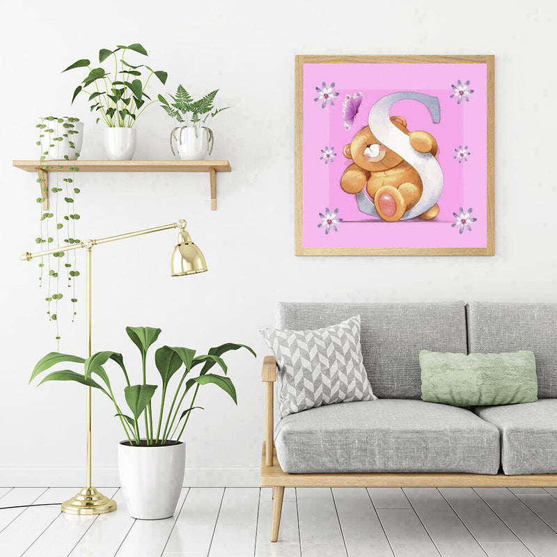 Diamond Painting Cartoon Bear 5D DIY Full Drill Round Rhinestone (B1072) Newly