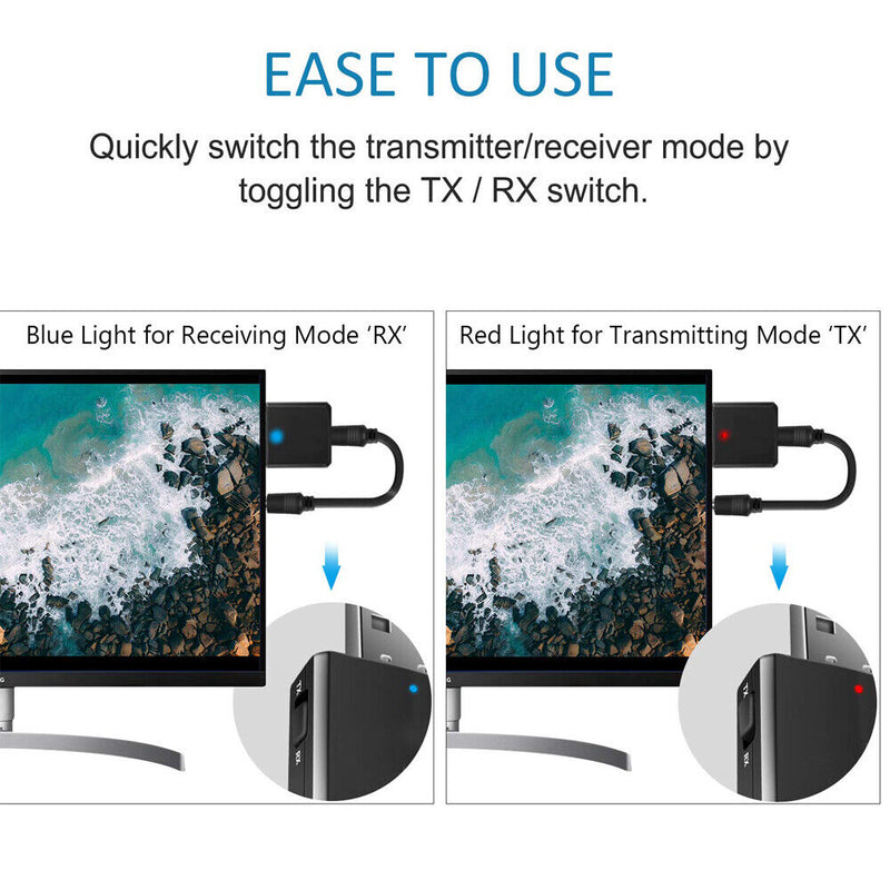USB Transmitter Music Audio Receiver 3 in 1 Bluetooth 5.0 Adapter Sound Card