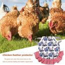 Pet Feather Protector Cloth Elastic Cock Pattern Back Wing Protector (D) Newly