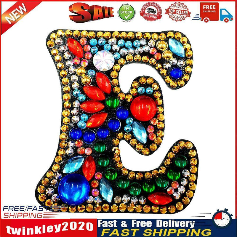 DIY Key Chain Diamond Painting Letters Women Bag Keyring Pendant Gift (E) Newly