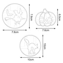 Witch Cat Pumpkin Shaped Biscuit Mold Cookie Embosser Mold Halloween Party
