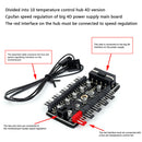 Motherboard PWM Cooler Fan HUB Splitter PC Speed Controller Adapter (4 Pin)