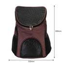Pet Cat Carrier Backpack Breathable Travel Outdoor Shoulder Carry (Coffee) Newly