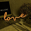 LOVE Sign LED Neon Light USB/Battery Powered Party Decor Lamp (Warm White)