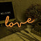 LOVE Sign LED Neon Light USB/Battery Powered Party Decor Lamp (Warm White)