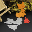 Christmas Tree Cat Cutting Die Stencil DIY Scrapbooking Album Craft Card-164939