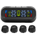 Wireless Solar TPMS LCD Car Tire Pressure Monitoring System + 4 External Sensors