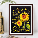 Full Round Crystal Diamond Painting Yellow Sunflower Kit Art Craft Home Decor