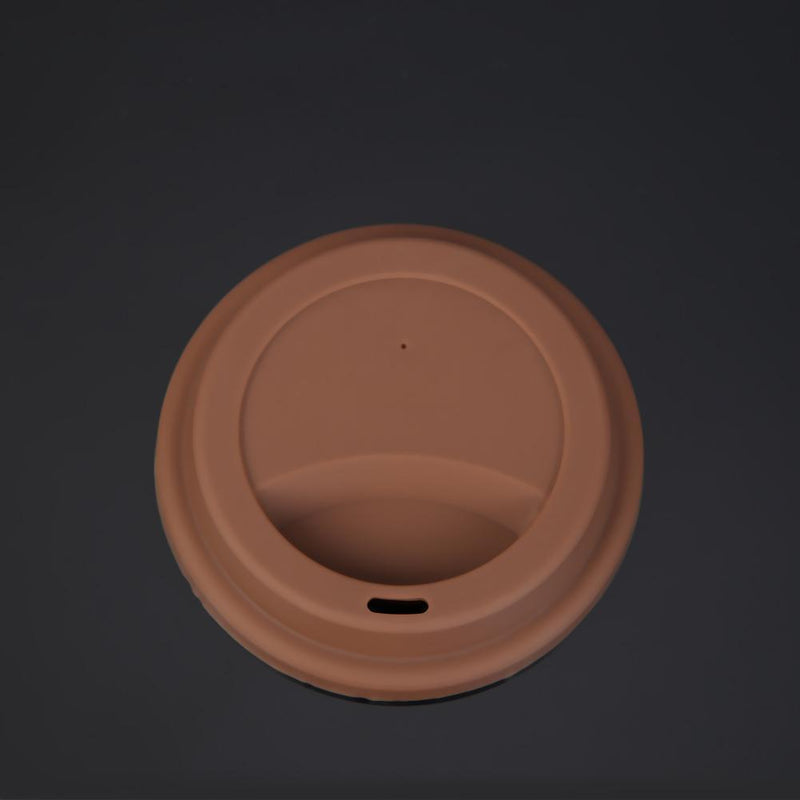Wheel Shape Silicone Cup Lids Heat-resistant Dust-proof Bowl Cover (Coffee)