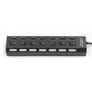 USB Hub 480Mbps High Speed Multi USB 2.0 Splitter Power Cable Expander Adapter