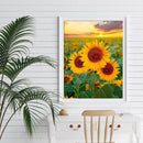 Mosaic Rhinestone Craft Diamond Painting 5D DIY Sunflowers Picture Poster Decor