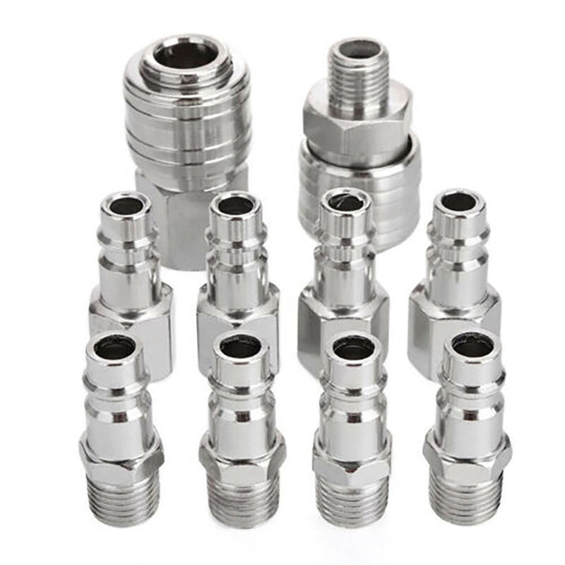 Euro 1/4''BSP Air Compressor Connector Pneumatic Fitting Air Line Fitting Hose