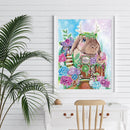 5D DIY Rabbit Partial Special Shape Drill Diamond Painting Picture (YX305) Newly