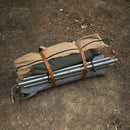 2x Nylon Fixing Strap Quick Release Outdoor Tent Cargo Luggage Belt (Khaki)