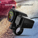 USB Motorcycle Charger Dual Ports Power Supply Adapter for Mobile Phone (A)