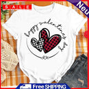 Valentines Day Women Fashion Love Printed Short Sleeve Tea Casual T-Shirt