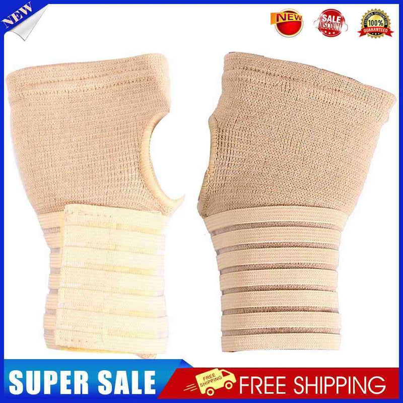 2pc Knitted Fabric Palm Wrap Hand Brace Support Wrist Sleeve Band Guard