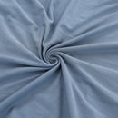 Thin Stretch Chair Covers Light Blue Elastic Seat Case Slipcovers (6pcs)