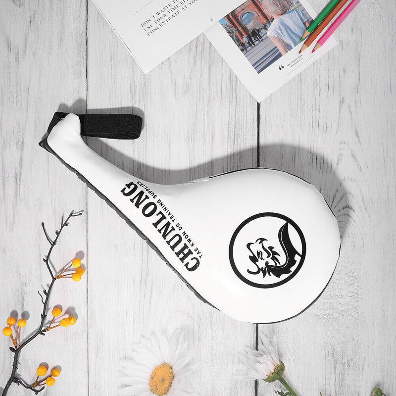 Taekwondo Sanda Kickboxing Pad Punch MMA Muay Thai Foot Target (A White) Newly