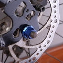 1pc Drum Hub Nuts M10 Fixed Gear MTB Road Folding Bike Screw Bolt (Blue) Newly