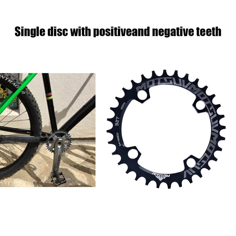 94+96BCD MTB Bicycle Crank Round Chainring Chain Wheel Crankset Plate (32T)