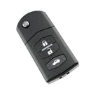 Car 3 Buttons Remote Key Case Flip Folding Key Shell Blank for Mazda 6 RX8 MX5