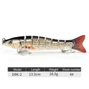 8 Segment 13cm 30g Sea Fishing Lures Sinking Artificial Hard Bait (D8K-02) Newly