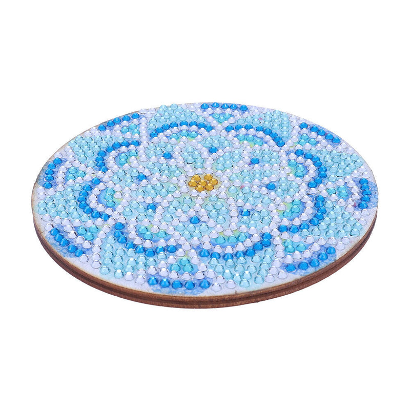 5D DIY Diamond Painting Mandala Wooden Round Coaster Cup Cushion (AA1058-6)
