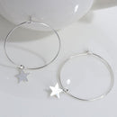 Bohemia Boho Party Hip Hop Star Hoop Earrings Large Circle Dangle Drop Ear Stud