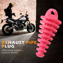 Motorcycle Exhaust Pipe Air-bleeder Plug Muffler Wash Plug Small (Pink) Newly