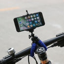 Flexible Octopus Phone Tripod Bracket Monopod with Phone Clip (Blue)